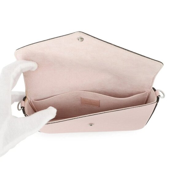 LOUIS VUITTON Felicie Pochette Epi Leather Rose Ballerine M62467 - Picture 15 of 15